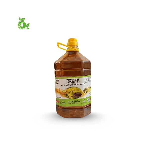 কাঠের ঘানির খাঁটি সরিষার তেল /Cold Pressed Mustard Oil - 5 Ltr
